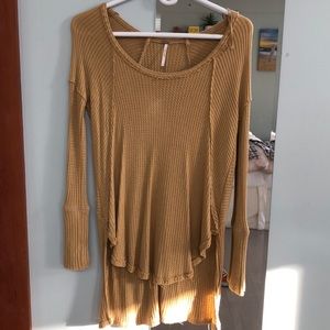 Free People Yellow Sweater